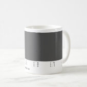 #34 -灰色のマグの50の陰 コーヒーマグカップ (正面右)