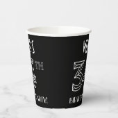 34th Birthday Party:アールデコスタイル+名前をカスタムする 紙コップ (左)