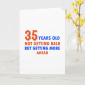 35おもしろい歳の誕生日 カード (黄色い花)