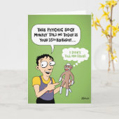 35おもしろい番目の誕生日 カード (黄色い花)