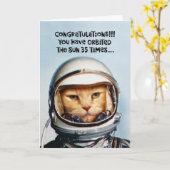 35おもしろい誕生日 カード (黄色い花)