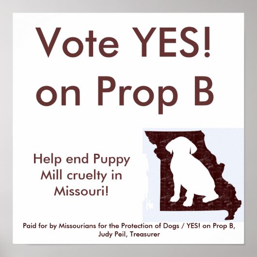 35インチx 35インチ – YES! Prop Bポスター ポスター (正面)