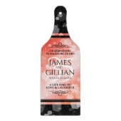 35エレガントthコーラル結婚ズ記念お祝い カッティングボード (正面)