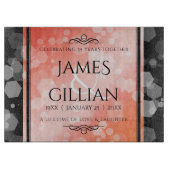 35エレガントthコーラル結婚ズ記念お祝い カッティングボード (正面)