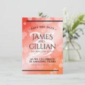 35エレガントthコーラル結婚ズ記念お祝い セーブザデート (スタンド正面)