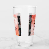 35エレガントthコーラル結婚ズ記念お祝い タンブラーグラス (左)