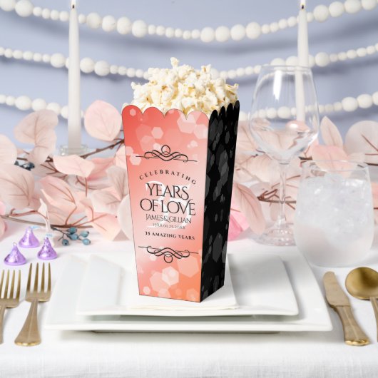 35エレガントthコーラル結婚ズ記念お祝い フェイバーボックス (ウェディング)