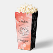 35エレガントthコーラル結婚ズ記念お祝い フェイバーボックス (はじけた状態)