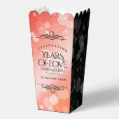 35エレガントthコーラル結婚ズ記念お祝い フェイバーボックス (正面)