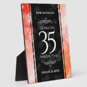 35エレガントthコーラル結婚ズ記念お祝い フォトプラーク (側面)