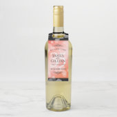 35エレガントthコーラル結婚ズ記念お祝い ボトルネックタグ (ボトル)