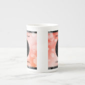 35エレガントthコーラル結婚ズ記念お祝い ボーンチャイナマグカップ (正面)