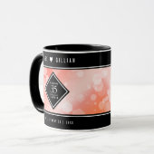 35エレガントthコーラル結婚ズ記念お祝い マグカップ (正面左)