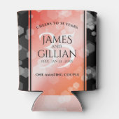 35エレガントthコーラル結婚ズ記念お祝い 缶クーラー (裏面)