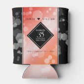 35エレガントthコーラル結婚ズ記念お祝い 缶クーラー (裏面)