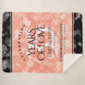 35エレガントth Coral結婚's Anniversary シェルパブランケット (正面(横))