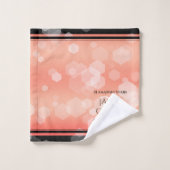 35エレガントth Coral結婚's Anniversary バスタオルセット (ウォッシュタオル)