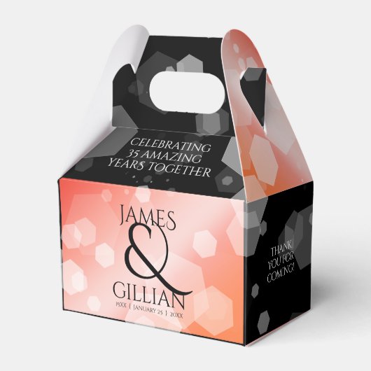 35エレガントth Coral結婚's Anniversary Fever Box フェイバーボックス (正面サイド)