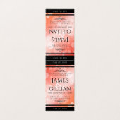 35エレガントth Coral 結婚's Anniversary Table Card (外部フラット)