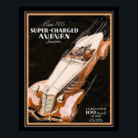 35オーバーンボートテール広告ポスター ポスター<br><div class="desc">1935年のニースアールデコデザインポスター、有料すごい、ボートテール、オーバーン広告</div>