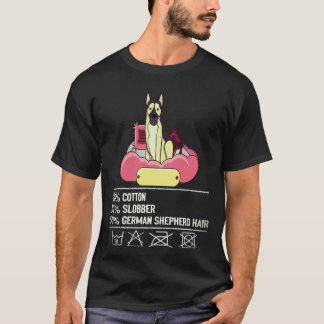 35コットンのよだれ・ジャーマンシェパードの毛・ドイツ牧羊犬 Tシャツ