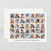 35フォトコラージュ自分のグリーティングカードを追加 (正面/裏面)