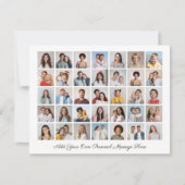 35フォトコラージュ自分のグリーティングフラットカードを追加 (正面)