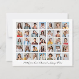 35フォトコラージュ自分のグリーティングフラットカードを追加