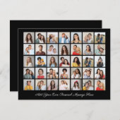 35フォトコラージュ自分の挨拶を追加 シーズンカード (正面/裏面)