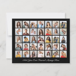 35フォトコラージュ自分の挨拶を追加 シーズンカード