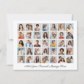 35フォトコラージュ自分の挨拶を追加 シーズンカード (正面)