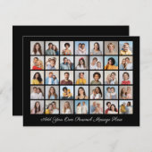 35フォトコラージュ自分の挨拶を追加 シーズンカード (正面/裏面)