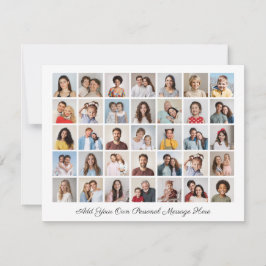 35フォトコラージュ自分の挨拶を追加 シーズンカード