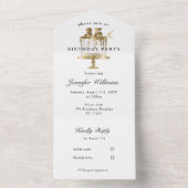 35モダン人エレガント全員を招待 オールインワン招待状 (内側)