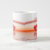 35周年サンゴハート ジャンボコーヒーマグカップ (正面)