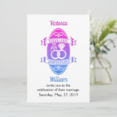 35周年伝統的なコーラル翡翠235周年記念 招待状 (スタンド正面)