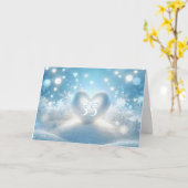 35周年冬ハート カード (黄色い花)