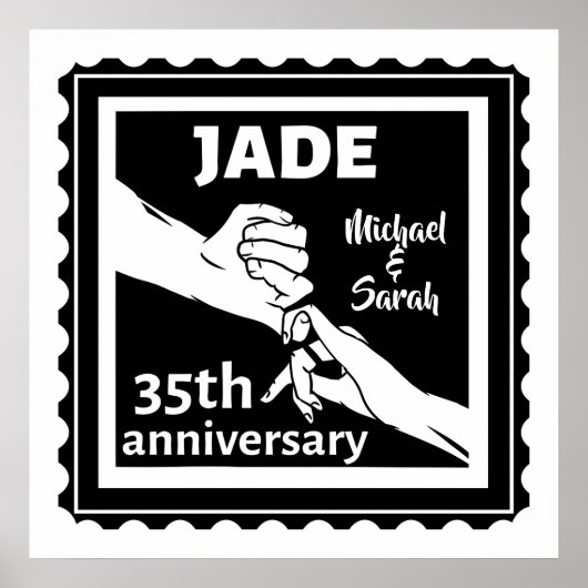 35周年結婚の手を持って ポスター (正面)