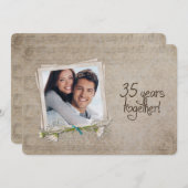 35周年結婚記念日オープンハウス 招待状 (正面/裏面)