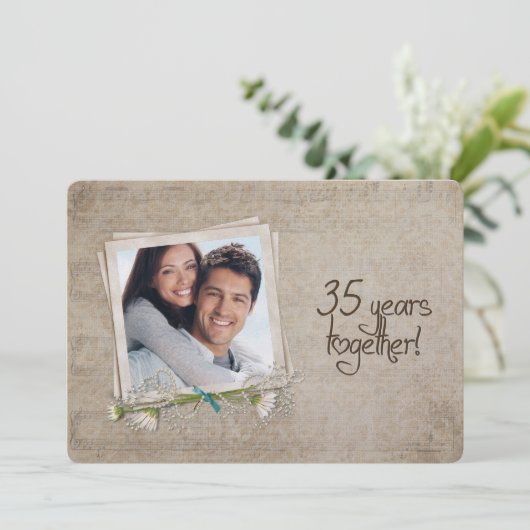 35周年結婚記念日オープンハウス 招待状 (スタンド正面)