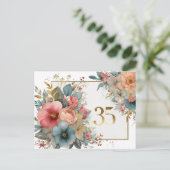 35周年記念の花のフレーム, Anniversary ポストカード (スタンド正面)