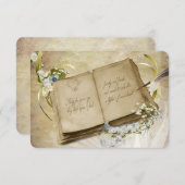 35周年記念の誓いの更新への出欠確認 招待状 (正面/裏面)