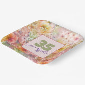 35周年記念コスモスフローラデザイン ペーパープレート (傾斜あり)