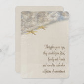 35周年記念スターフィッシュの誓いの更新 招待状 (正面/裏面)