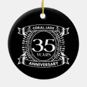 35周年記念結婚コーラルジェイドクレスト セラミックオーナメント (裏面)