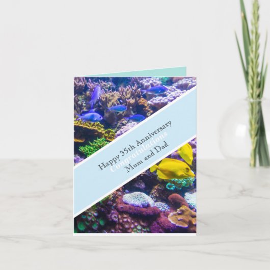 35周年記念結婚サンゴ カード (正面)