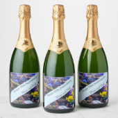 35周年記念結婚サンゴ スパークリングワインラベル (ボトル)