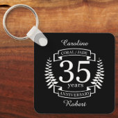 35周年記念結婚玉/サンゴ キーホルダー (正面)