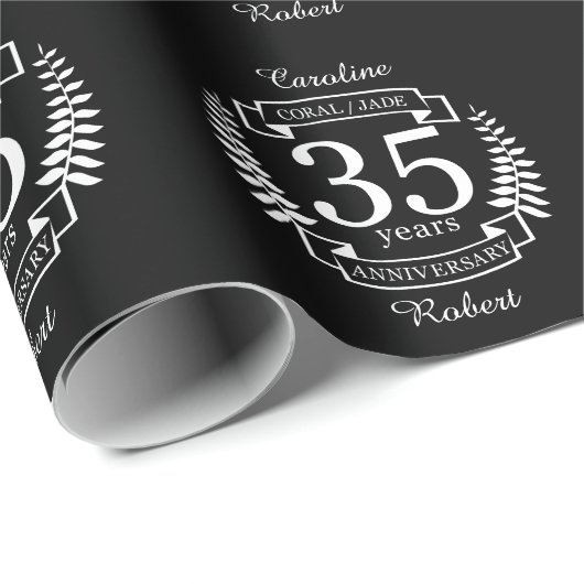 35周年記念結婚玉/サンゴ ラッピングペーパー (ロールコーナー)