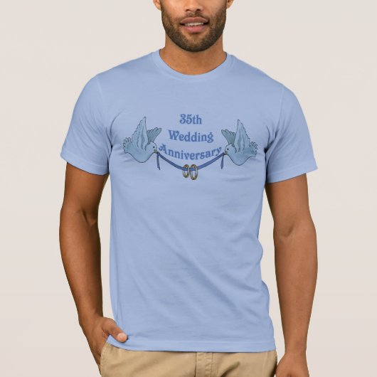 35周年記念結婚贈り Tシャツ (正面)